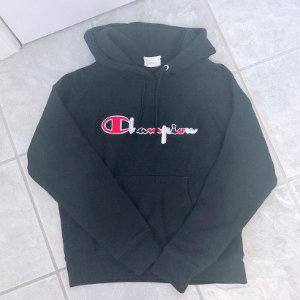 LIKE NEW Champion Hoodie Sweater Black Hoodie